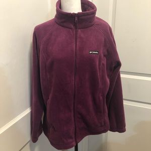 Columbia Plum Purple Full-Zip Fleece Jacket